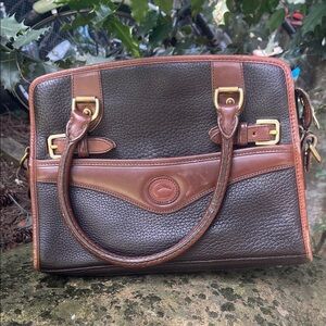 Dooney & Bourke Brown and Tan Satchel